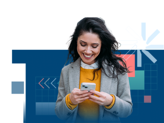 Woman with mobile phone