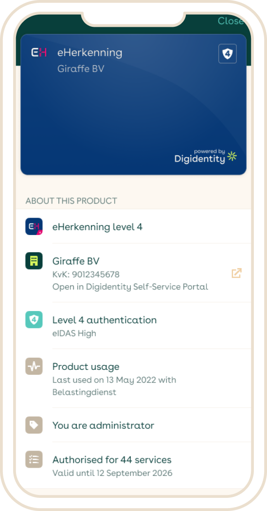 eHerkenning eH3 step 3